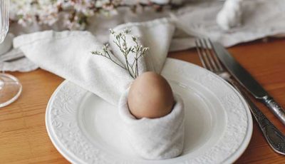 Hiasan Paskah - Serbet Kelinci (Telur)
