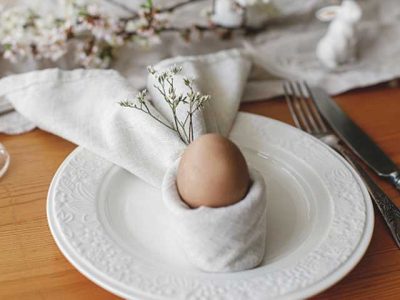 Hiasan Paskah - Serbet Kelinci (Telur)