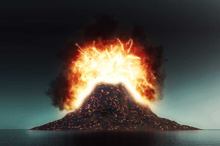 gunung erupsi