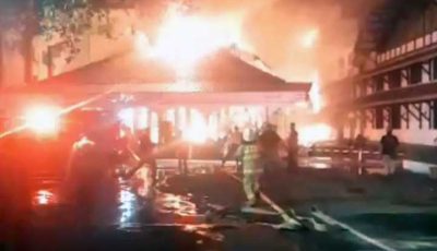 Terdengar Ledakan 3 Kali Saat Pos Bloc Jakarta Terbakar Dini Hari Tadi