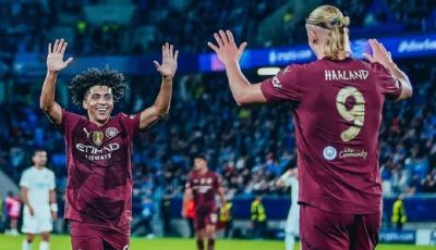Manchester City menang telak 4-0 atas Slovan Bratislava