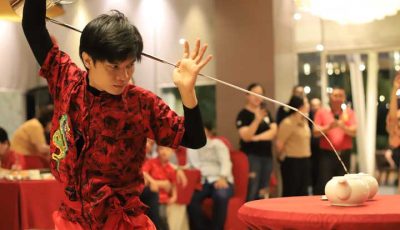 Atraksi Kungfu & Barongsai Warnai Malam Imlek di Novotel Tangerang