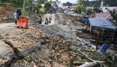 Longsor Jalur Samarinda-Balikpapan Km 28, 21 Rumah Terdampak