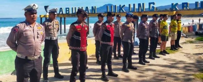 325 Personel Gabungan Amankan WSL Krui Pro 2025 di Pesisir Barat Lampung