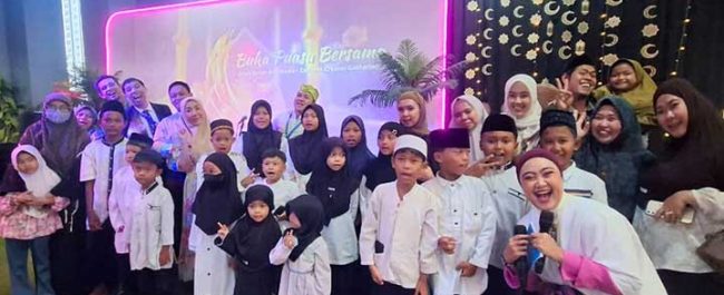 Suasana buka puasa bersama anak yatim di Vega Hotel Gading Serpong