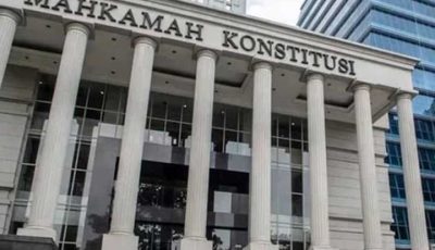Gedung Mahkamah Konstitusi saat sidang gugatan anggaran MBG