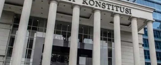 Gedung Mahkamah Konstitusi saat sidang gugatan anggaran MBG