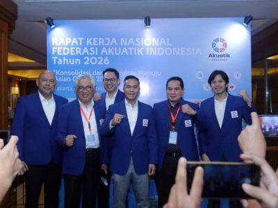 Foto bersama peserta Rakernas PB Akuatik Indonesia 2026