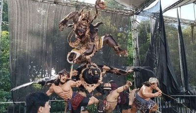 Penampilan ogoh-ogoh kreatif Badung Çaka Fest 2026