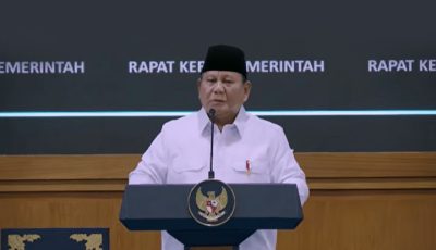 Presiden Prabowo memberikan arahan terkait evaluasi IUP hutan lindung