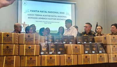 Serah Terima Alkitab Panitia Natal Nasional 2025 Sebanyak 30 Ribu Eksemplar