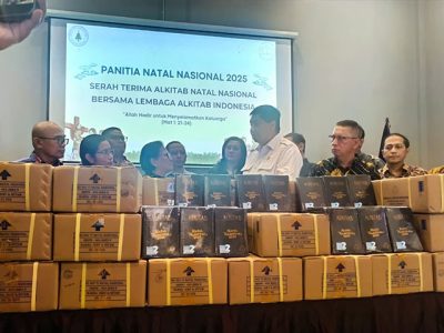 Serah Terima Alkitab Panitia Natal Nasional 2025 Sebanyak 30 Ribu Eksemplar