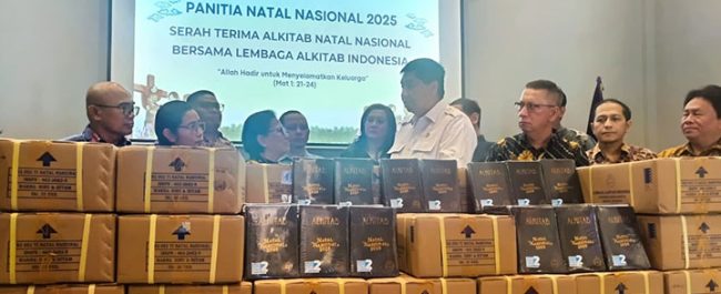 Serah Terima Alkitab Panitia Natal Nasional 2025 Sebanyak 30 Ribu Eksemplar