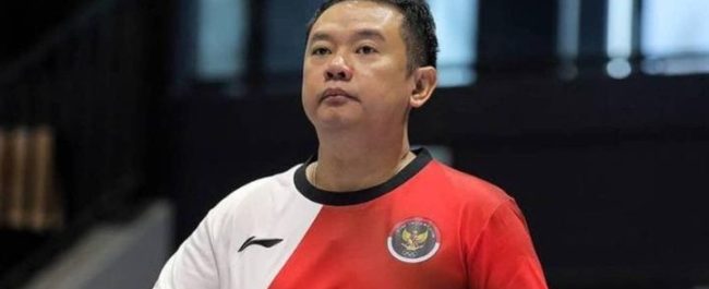 Kabid Binpres PP PBSI Eng Hian memberikan evaluasi performa Tim Uber Indonesia