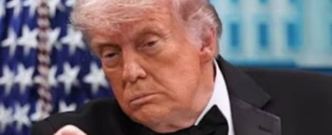 Presiden AS Donald Trump saat memberikan pernyataan terkait gugatan hukum terhadap media global