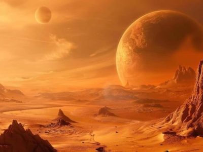 Ilustrasi pesawat luar angkasa menempuh rute cepat menuju planet Mars