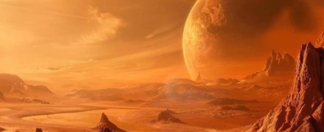 Ilustrasi pesawat luar angkasa menempuh rute cepat menuju planet Mars