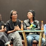 Grup band rock legendaris Slank saat menggelar konferensi pers jelang penampilan eksklusif di Java Jazz Festival 2026