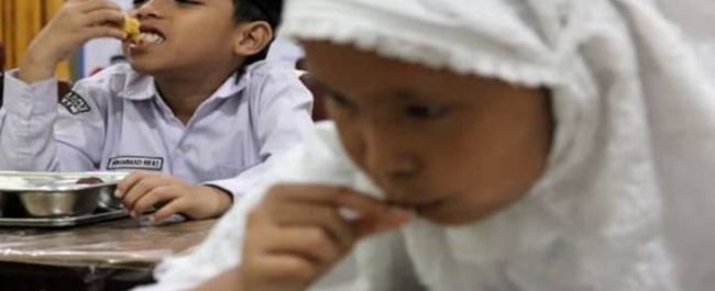 Ilustrasi pelaksanaan program Makan Bergizi Gratis (MBG) untuk anak sekolah di Indonesia