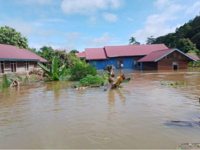 Kondisi topografi wilayah Kabupaten Mahakam Ulu yang sedang dipetakan untuk kawasan permukiman baru bebas banjir