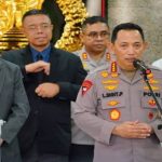 Kapolri Jenderal Listyo Sigit Prabowo saat memberikan instruksi terkait pengaktifan kembali Satgas Anti Mafia Bola