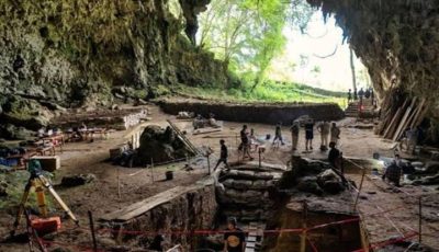 Kondisi dalam ruang Gua Liang Bua di Manggarai NTT yang menjadi lokasi riset DNA purba manusia hobbit