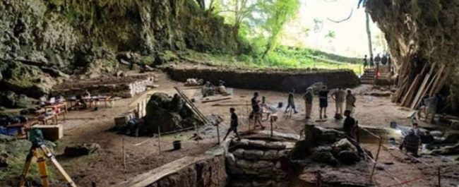 Kondisi dalam ruang Gua Liang Bua di Manggarai NTT yang menjadi lokasi riset DNA purba manusia hobbit