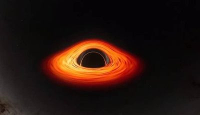 Ilustrasi penampakan visual lubang hitam atau black hole di alam semesta hasil pencitraan NASA