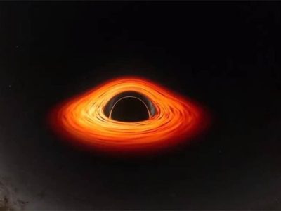 Ilustrasi penampakan visual lubang hitam atau black hole di alam semesta hasil pencitraan NASA