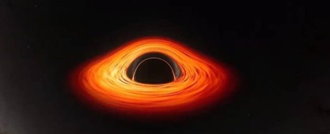 Ilustrasi penampakan visual lubang hitam atau black hole di alam semesta hasil pencitraan NASA