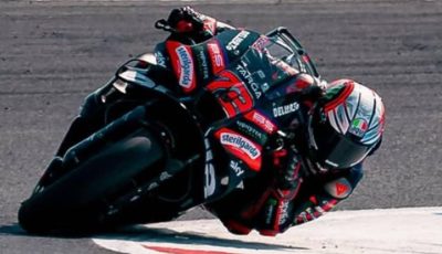 Pembalap Aprilia Racing Marco Bezzecchi saat beraksi di lintasan sebelum insiden kecelakaan di GP Belanda 2026