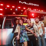 Penampilan grup musik Mocca di atas panggung ikonik Stage Bus Jazz pada gelaran Java Jazz Festival 2026 di NICE PIK 2