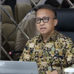 Kepala Barenbang Ketenagakerjaan Kemnaker Anwar Sanusi saat menyampaikan pemaparan materi mengenai Super Tax Deduction dalam webinar vokasi
