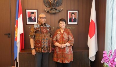 Wakil Menteri Ketenagakerjaan Afriansyah Noor saat melakukan pertemuan bilateral dengan delegasi industri di Tokyo Jepang