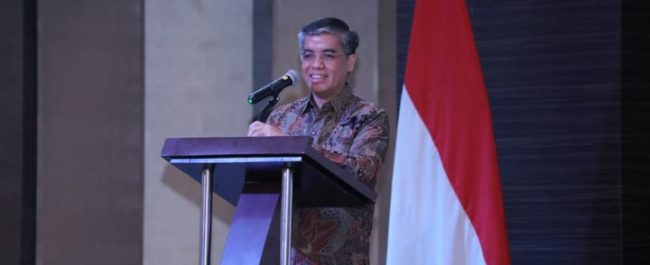 Menteri Ketenagakerjaan Yassierli saat menyampaikan arahan mengenai penguatan ekosistem ketenagakerjaan nasional