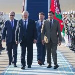 Momen ketibaan Presiden Belarus Alexander Lukashenko di Indonesia dalam rangka kunjungan kenegaraan resmi