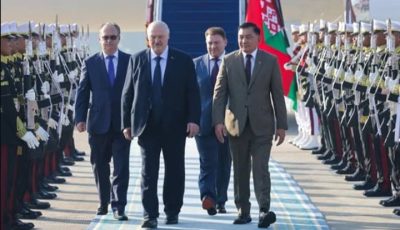 Momen ketibaan Presiden Belarus Alexander Lukashenko di Indonesia dalam rangka kunjungan kenegaraan resmi