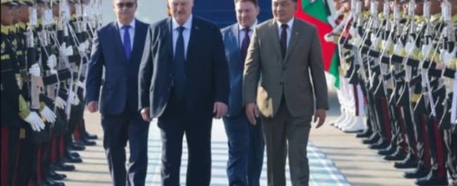 Momen ketibaan Presiden Belarus Alexander Lukashenko di Indonesia dalam rangka kunjungan kenegaraan resmi
