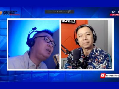 Pastor Jonathan Prawira saat memberikan pemaparan materi mengenai konsep Hagah dan firman Tuhan dalam program Firman dalam Pujian di Heartline FM