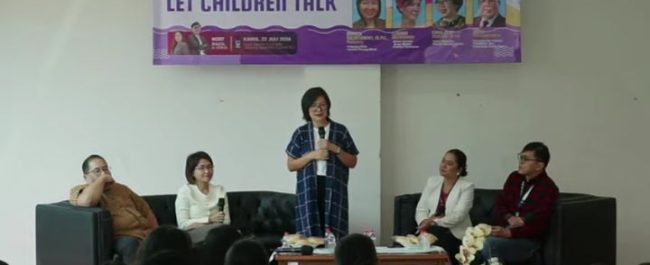 Suasana diskusi interaktif workshop Lets Children Talk yang digelar Radio Heartline memperingati Hari Anak Nasional 2026