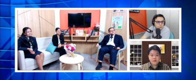 Tim pakar hukum LKBH FH UPH saat menjadi narasumber dalam diskusi edukasi etika digital dan hukum di Radio Heartline