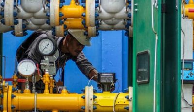 Ilustrasi instalasi jaringan gas bumi PGN yang melayani rumah tangga di kawasan perumahan Tangerang Selatan