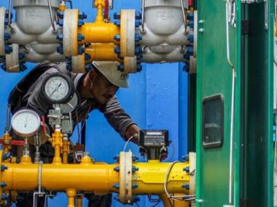 Ilustrasi instalasi jaringan gas bumi PGN yang melayani rumah tangga di kawasan perumahan Tangerang Selatan