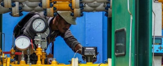 Ilustrasi instalasi jaringan gas bumi PGN yang melayani rumah tangga di kawasan perumahan Tangerang Selatan