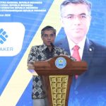 Menteri Ketenagakerjaan Yassierli saat menghadiri penandatanganan MoU sinergi rehabilitasi dan pascarehabilitasi penyintas narkoba di PPSDM BNN Bogor