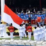 Personel Pasukan Pengamanan Presiden Paspampres mengikuti apel kesiapan Satuan Tugas Pengamanan VVIP HUT ke-81 RI di Mako Paspampres