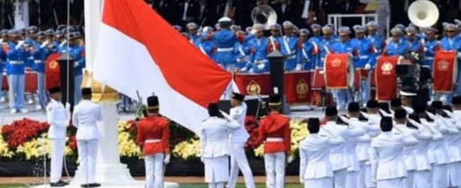 Personel Pasukan Pengamanan Presiden Paspampres mengikuti apel kesiapan Satuan Tugas Pengamanan VVIP HUT ke-81 RI di Mako Paspampres