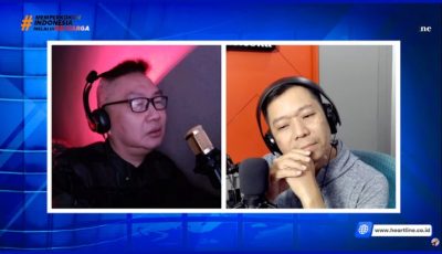Pastor Jonathan Prawira bersama Timo Dante saat membicarakan makna lagu Jalan Tuhan Waktu Tuhan dalam program Firman dalam Pujian di Radio Heartline FM
