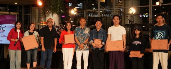 Suasana perayaan Vantastic Voice of Freedom yang digelar Radio Heartline FM bersama Insight Unlimited di Maxxbox Lippo Village Karawaci