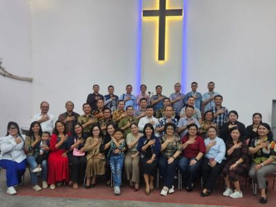 Suasana persekutuan para pendeta dan hamba Tuhan ENONI KERISO Tangerang Raya di Gereja ONKP Tangerang